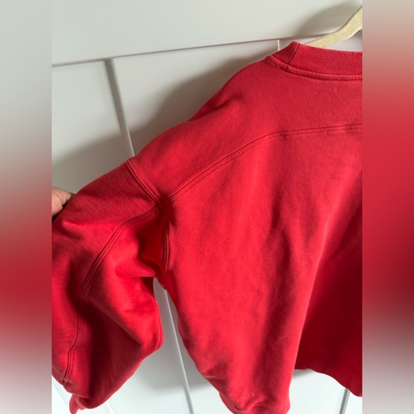 Carnation Red Lululemon Perfectly Oversized Crew Sweatshirt - Picture 5 of 8